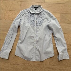 Gap blouse with ruffle detail